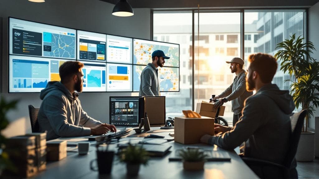 OnTimeOrchestrator delivery dashboard showing live fleet tracking